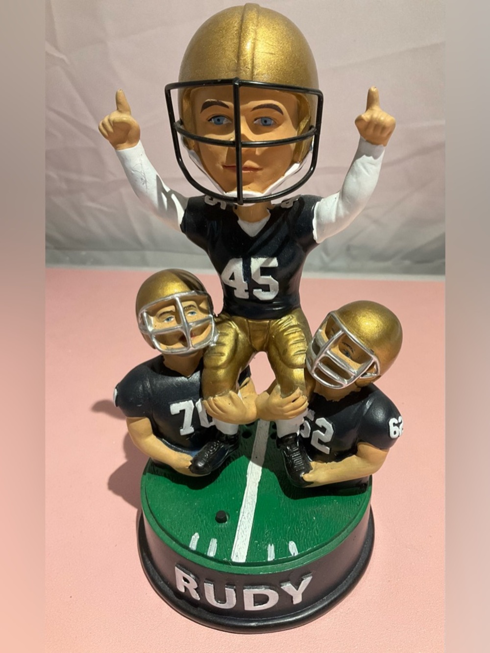 ND Daniel "Rudy" Ruettiger Notre Dame Fighting Irish Bobblehead w/box NEW